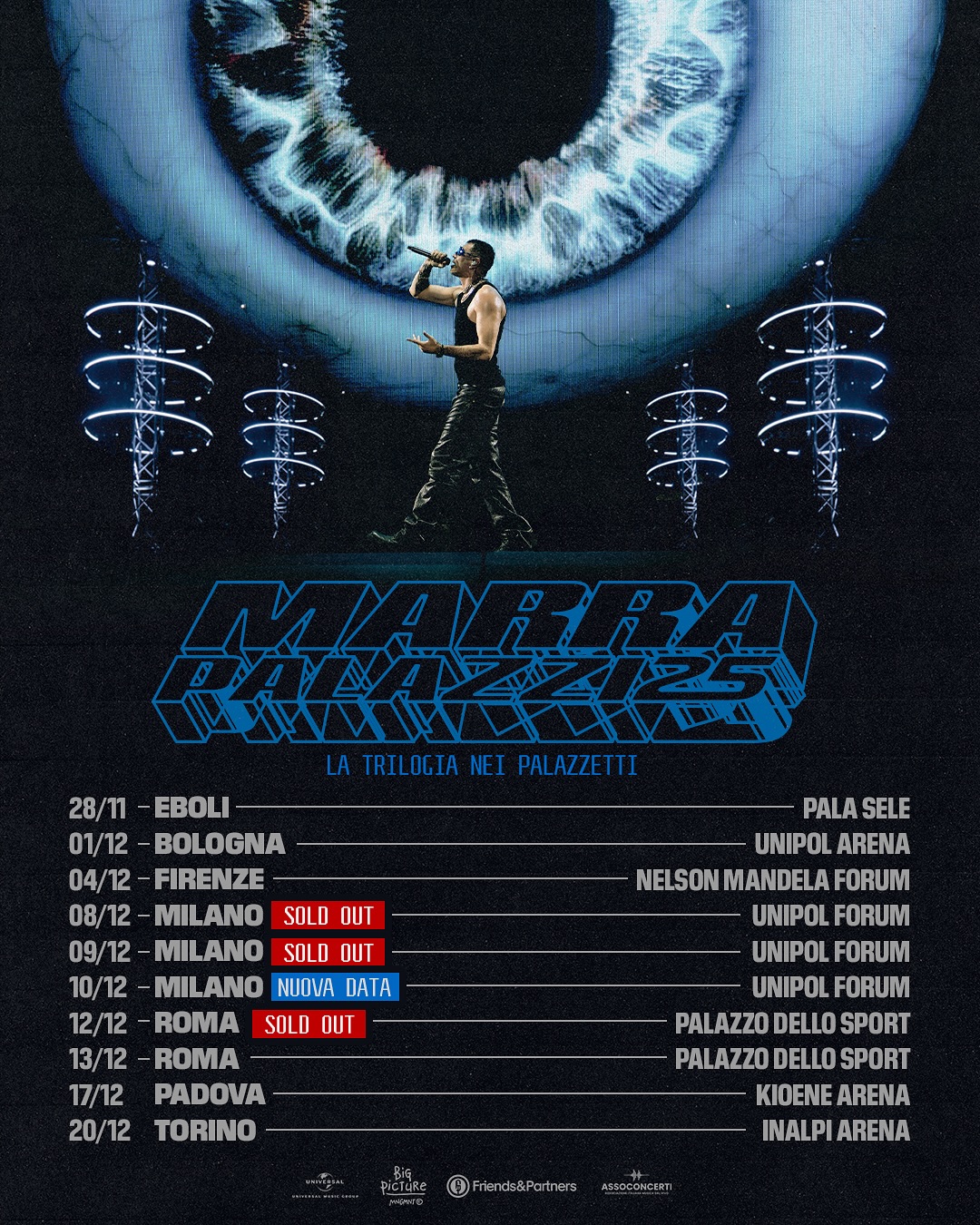 Marracash Marra Stadi 25 Tour Poster